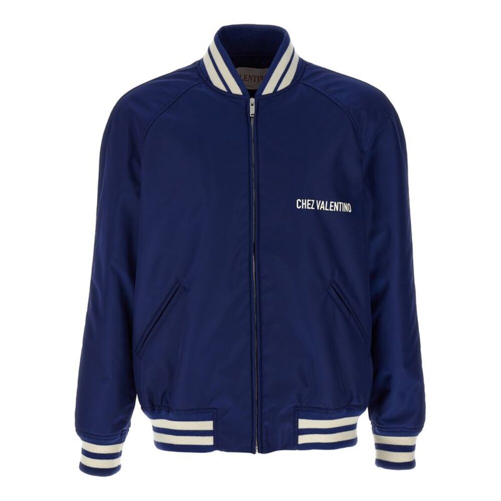 Valentino Garavani Blue Polyamide Men's Bomber